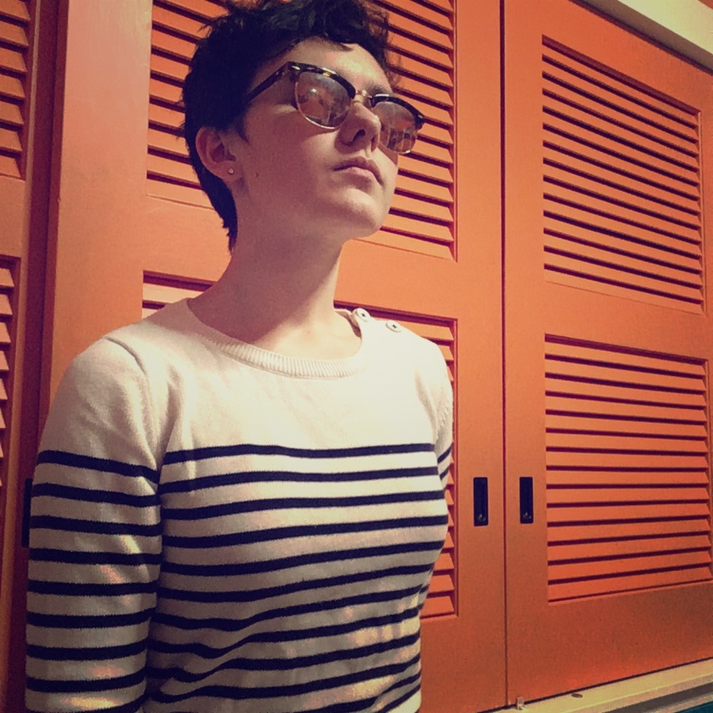 😻Striped Sweater with buttons😸